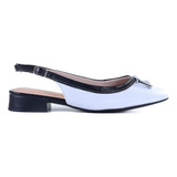 Sapato Feminino Comfortflex Slingback 2482331 Branco