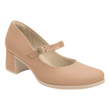 Sapato Feminino Piccadilly 654021 Boneca Danubia Salto Médio