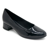 Sapato Feminino Salto Baixo Piccadilly 140110 Preto