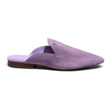 Sapato Feminino Santa Lolla Mule Camurça Lilac 03fa