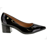 Sapato Feminino Scarpin Vizzano Salto Médio Verniz 1220.315