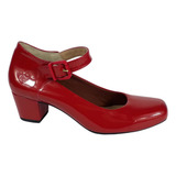 Sapato Feminino Social Boneca Branco Azul Vermelho Nude Pret