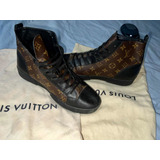 Louis Vuitton zapatos con plataforma LV Beaubourg Castaño Cuero ref.509140  - Joli Closet