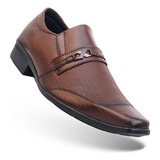 Sapato Marrom Social Masculino Casual Sport Fino Macio 