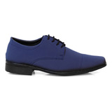 Sapato Masculino Azul Excelente Qualidade E Acabamento