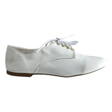 Sapato Oxford Branco Fosco Sapato Para