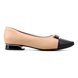 Sapato Piccadilly Maxi Salto Baixo 279029 Nude