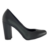 Sapato Salto Alto Grosso Boneca Preto Lasenna