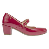 Sapato Scarpin Boneca Confort Salto Baixo Promoção 6484