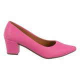 Sapato Scarpin Feminino Bico Fino Salto