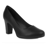 Sapato Scarpin Piccadilly Conforto Napa Salto Alto 130185 