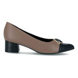 Sapato Scarpin Piccadilly Joanete 739051 Taupy