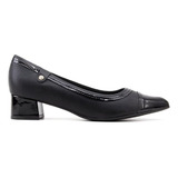 Sapato Scarpin Piccadilly Salto Médio 739052 Preto