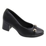 Sapato Scarpin Piccadilly Soft Salto Grosso Médio Feminino