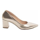 Sapato Scarpin Torricella Dourado 601d