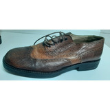 Sapato Vintage Zoomp Oxford Couro Legítimo Custom Marrom 42