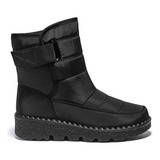 Sapatos De Inverno Femininos Acolchoados E Espessos, Botas D