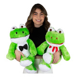 Sapinho Noivo De Pelúcia 65 Cm Alt Sapo Antialérgico Lavável