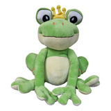 Sapo Príncipe De Pelúcia Premium 40 Cm De Altura