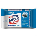 Sapólio Radium Barra 200g Pedra Econômico Remoção De Manchas