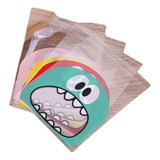 Saquinhos 10cm X 10cm Lacre Adesivo Para Brownie Monstrinho