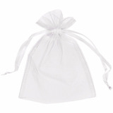 Saquinhos De Organza 7x9 Branco 100 Unid.
