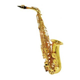 Saxofone Alto Laqueado Lord - Lmas 8750 Dourado Eb Com Case