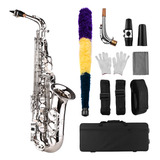 Saxofone Sax Eb Be Alto E Flat Em Latão Esculpido Com Padrão
