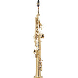 Saxofone Soprano Eagle Sib Profissional Dourado + Case