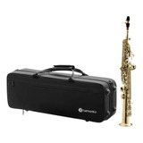 Saxofone Soprano Reto Bb Hst410l Laqueado Harmonics - Sib