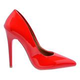 Scarpin Ptah! Confort Salto Alto Bico Fino 