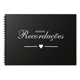 Scrapbook A4 Folhas Pretas Para Fotos