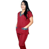 Scrub Conjunto Hospitalar Oxford-vinho