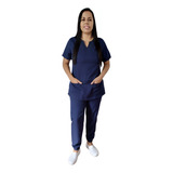 Scrub Pijama Cirúrgico Feminino Jogger Acinturado Gabardine