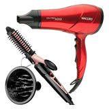 Secador Cabelo Malory 4000 Difusor Cacheador Titanium Bivolt