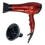 Secador De Cabelos 2000w Mallory Ion Ceramic Bivolt Difusor