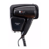 Secador Parede Panther Black 1500w Banheiro Suporte Hotel