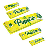 Seda + Piteira Papelito Tradicional King Size Kit 5 Livretos