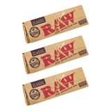 Seda Raw Classic Single Wide 3 Unidades Livretos Importados