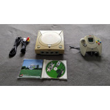 Sega Dreamcast Japonês Perfeito Funcionamento E Completo Com Jogo E Vmu