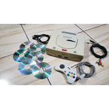 Sega Saturn Branco Completo Com Jogos.