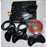 Sega Saturn Tectoy Console 3 Controles Cabos 1 Jogo Original