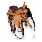 Sela Americana Qm Entalhada Luxo Completa + Manta Extra