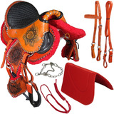 Sela Australiana Infantil Manta Brim Cabresto Freio Inox