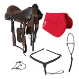 Sela Australiana Tradicional Com Kit Manta, Freio E Cabresto
