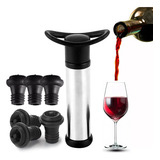 Selador Garrafa De Vinho Bomba Salva Vinho 6 Rolhas Vacuovin
