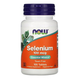 Selênio Selenium 100mcg 100 Tablets Now