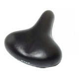Selim Banco Bicicleta Kalf 2 Molas Pu Largo Preto 328t Macio