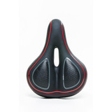 Selim Mtb Gel Absolute Pu Preto Vermelho Elastômetro Cav.