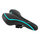 Selim Mtb Premium Linhas Preto Com Azul Sh C/carrinho